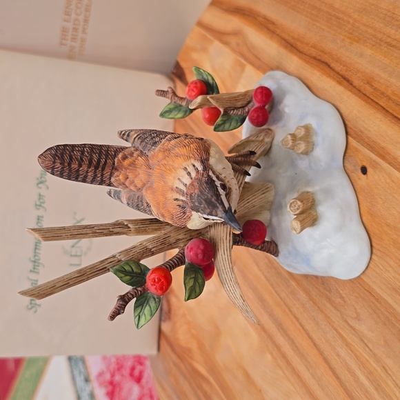 1990's Lenox Fine Porcelain Garden Bird Collection Marsh Wren - Picture 10 of 15